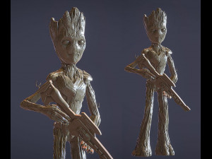 Teenage Groot Modèles 3D en vedette