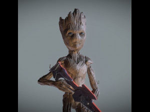 Teenage Groot Modèles 3D en vedette