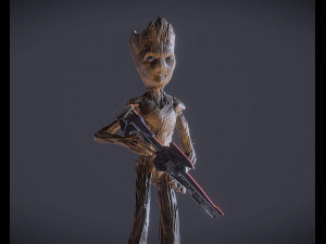 Teenage Groot Modèles 3D en vedette