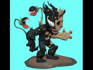 Venom Groot 3D Принт Модель