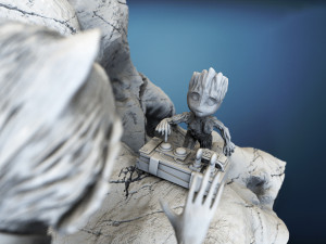 Rocket and Groot Diorama 3Dプリントモデル