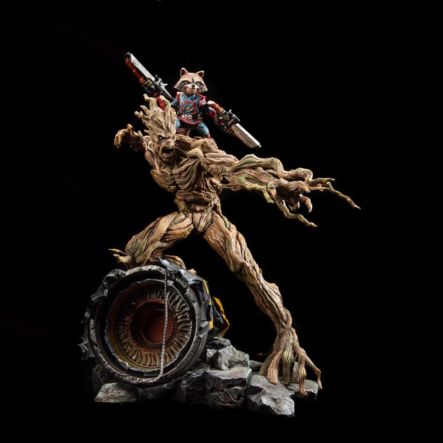 Rocket and Groot 3D 打印模型 .c4d .max .obj .3ds .fbx .stl .blend 