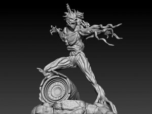 Rocket and Groot 3D 打印模型