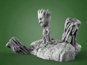 Baby Groot 3D 프린트 모델