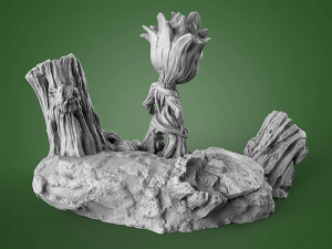 Baby Groot 3D 프린트 모델