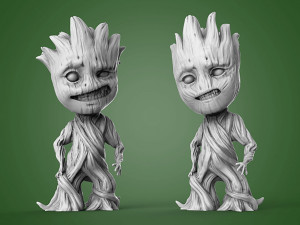 Baby Groot 3D 프린트 모델