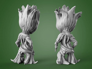 Baby Groot 3D 프린트 모델