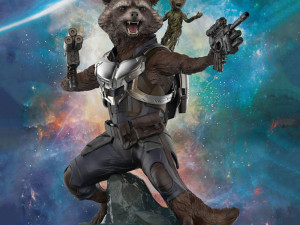 Rocket Raccoon and Groot Modèles 3D en vedette