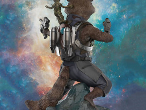 Rocket Raccoon and Groot 3D 프린트 모델