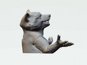 Rocket Raccoon Bust Modèles 3D en vedette