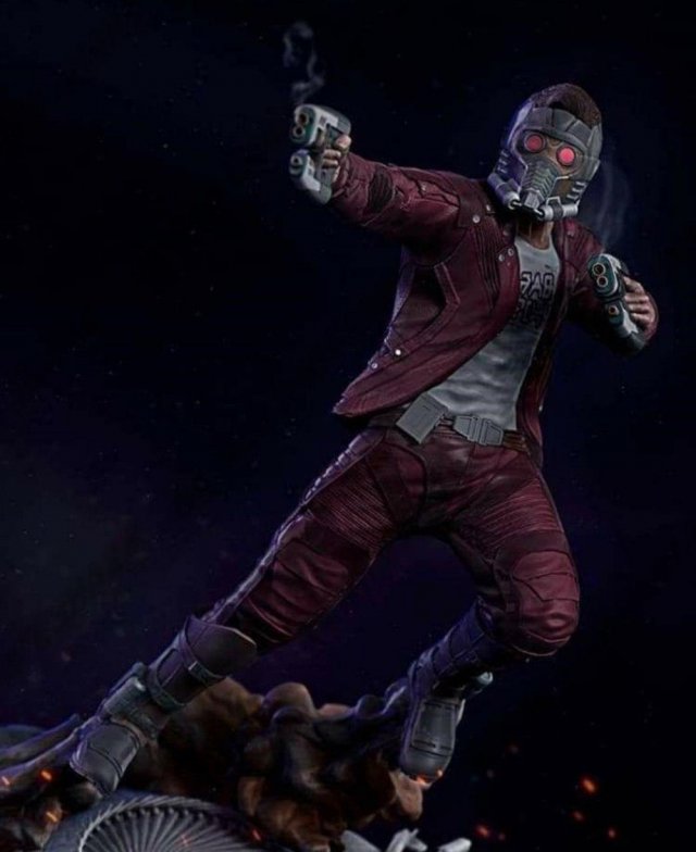 Star Lord Statues 3D Принт Модель .c4d .max .obj .3ds .fbx .stl .blend 