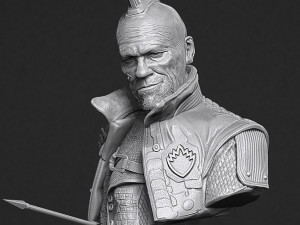 Yondu Udonta Bust Model Cetak 3D