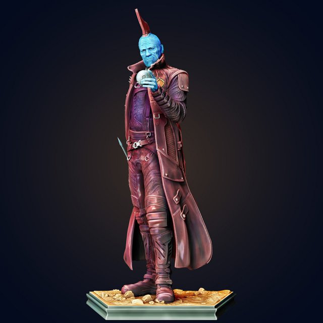 Yondu Udonta 3Dプリントモデル .c4d .max .obj .3ds .fbx .stl .blend 
