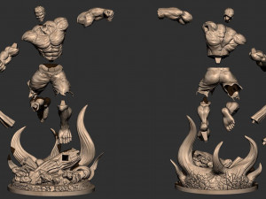 Angry Hulk Modelo de Impressão 3D