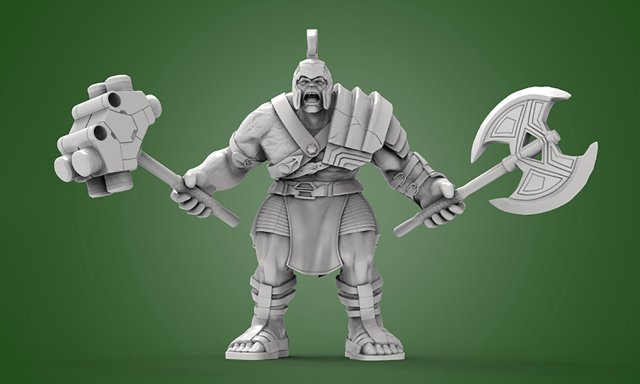 Armored Hulk 3D Print Model .c4d .max .obj .3ds .fbx .stl .blend 
