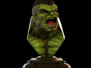 Hulk Bust 3D Print Model