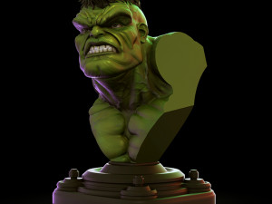 Hulk Bust 3D Print Model