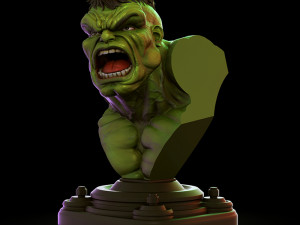 Hulk Bust 3D Print Model
