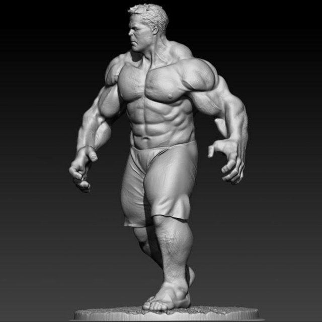 Hulk Inteligente Model Cetak 3D .c4d .max .obj .3ds .fbx .stl .blend 