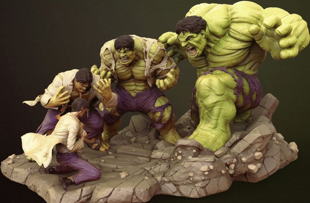 Hulk Diorama Model do druku 3D .c4d .max .obj .3ds .fbx .stl .blend 