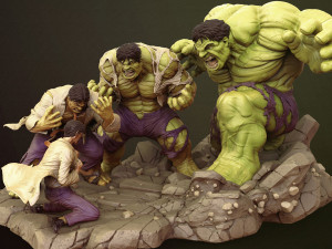 Hulk Diorama 3D 打印模型
