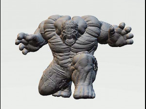 Hulk Diorama Model do druku 3D