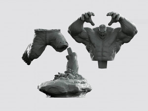 Hulk Angry Modello di stampa 3D