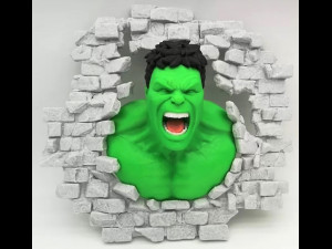 Hulk Smash Wall Model do druku 3D