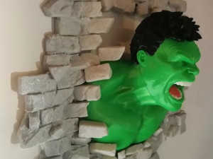 Hulk Smash Wall Model do druku 3D