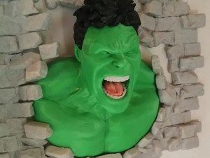 Hulk Smash Wall Model do druku 3D