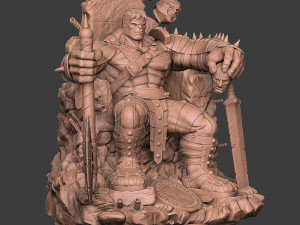 Hulk On Throne 3D Принт Модель