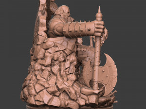 Hulk On Throne 3D Принт Модель