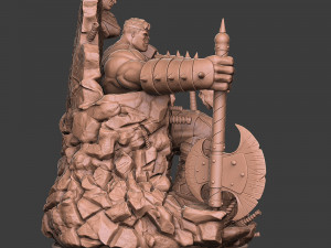 Hulk On Throne 3D Принт Модель