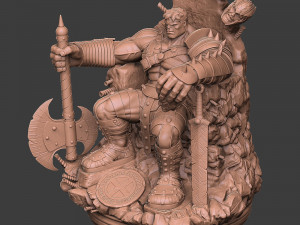 Hulk On Throne 3D Принт Модель