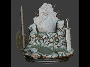 Hulk On Throne 3D Принт Модель