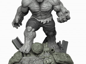 Hulk vs Hulkbuster 3D Baskı Modeli