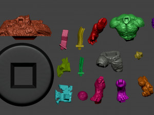 Hulk vs Hulkbuster 3D Baskı Modeli