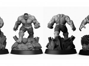 Hulk vs Hulkbuster 3D Baskı Modeli
