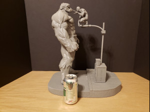 Hulk and Spiderman Diorama Modelo de impresión 3D