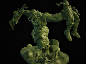 Hulk vs Wolverine 3D Baskı Modeli