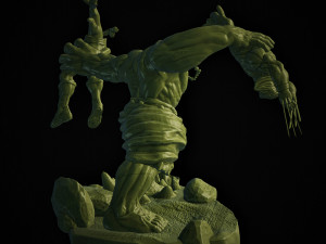 Hulk vs Wolverine 3D Baskı Modeli