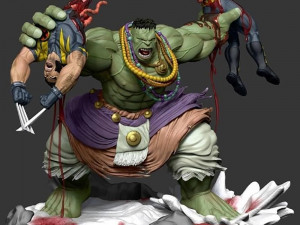 Hulk vs Wolverine 3D Baskı Modeli