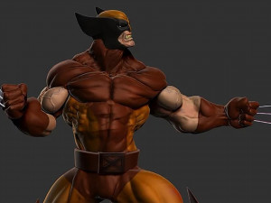 Hulk vs Wolverine Diorama 3D 打印模型