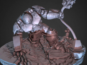 Hulkbuster Modèles 3D en vedette