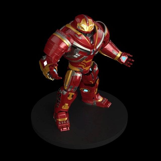 Infinity War Hulkbuster Model Cetak 3D .c4d .max .obj .3ds .fbx .stl .blend 