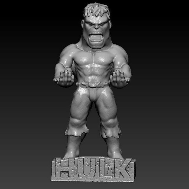Hulk Phone Holder 3D Print Model .c4d .max .obj .3ds .fbx .stl .blend 