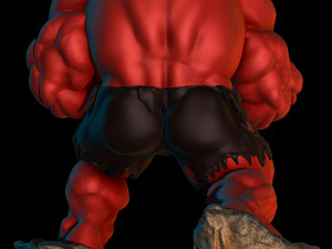 Red Hulk 3D printmodel