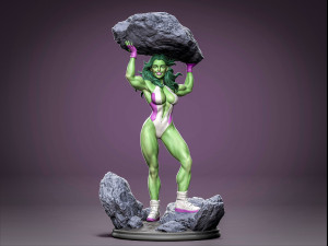 She Hulk She-Hulk 3D Print Model