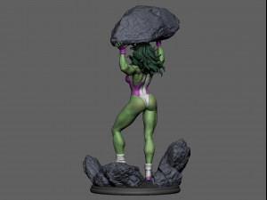 She Hulk Modelo de Impressão 3D