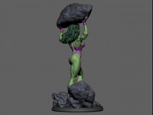 She Hulk Modelo de Impressão 3D